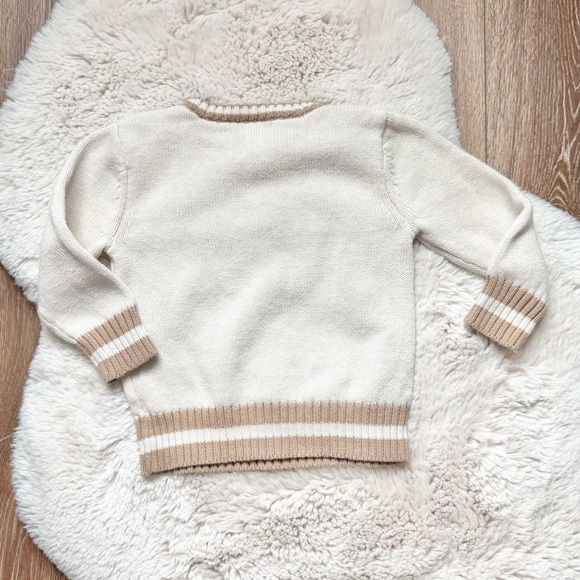 Cat & Jack Teddy Bear Cable Knit Sweater 2T - Picture 2 of 6